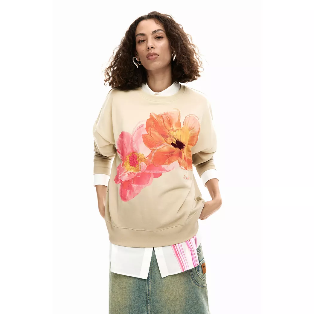 Desigual Sweat-shirt imprimé floral RED L female