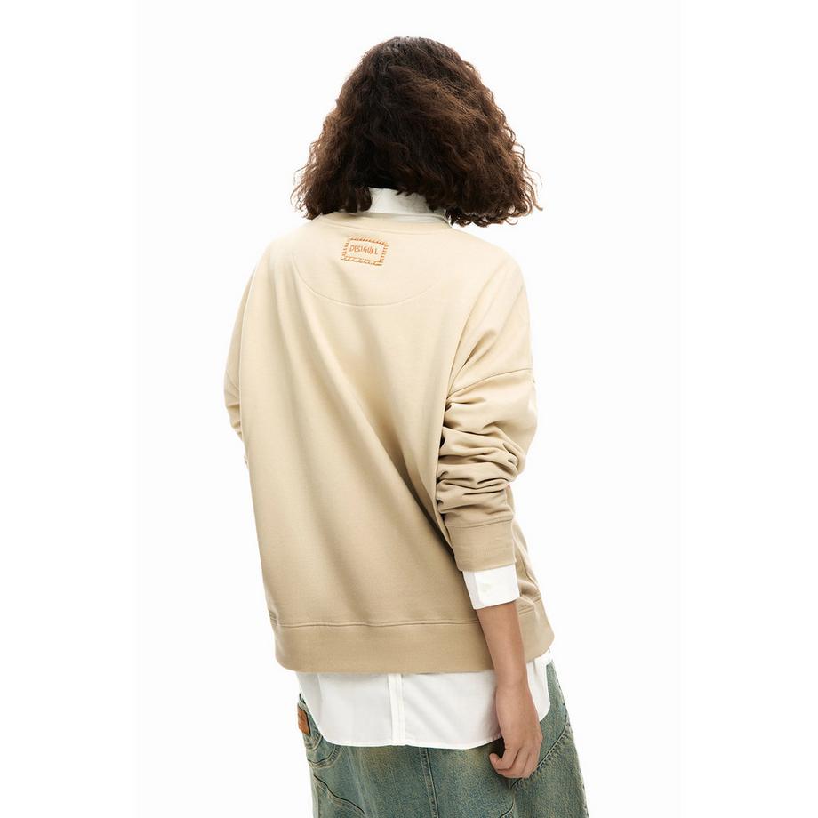 Desigual Sweat-shirt Oversized à Imprimé Floral  