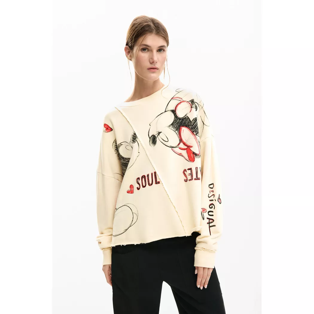 Desigual Sweatshirt Mickey et Minnie Mouse™ BLACK XL female