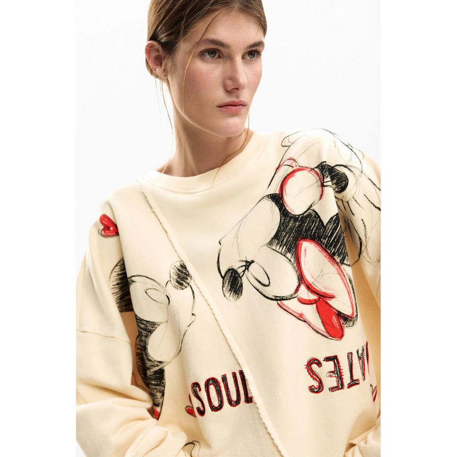 Desigual Mickey Mouse Print Sweat-shirt Oversized  