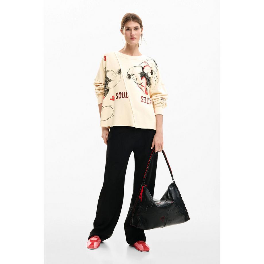 Desigual Mickey Mouse Print Sweat-shirt Oversized  