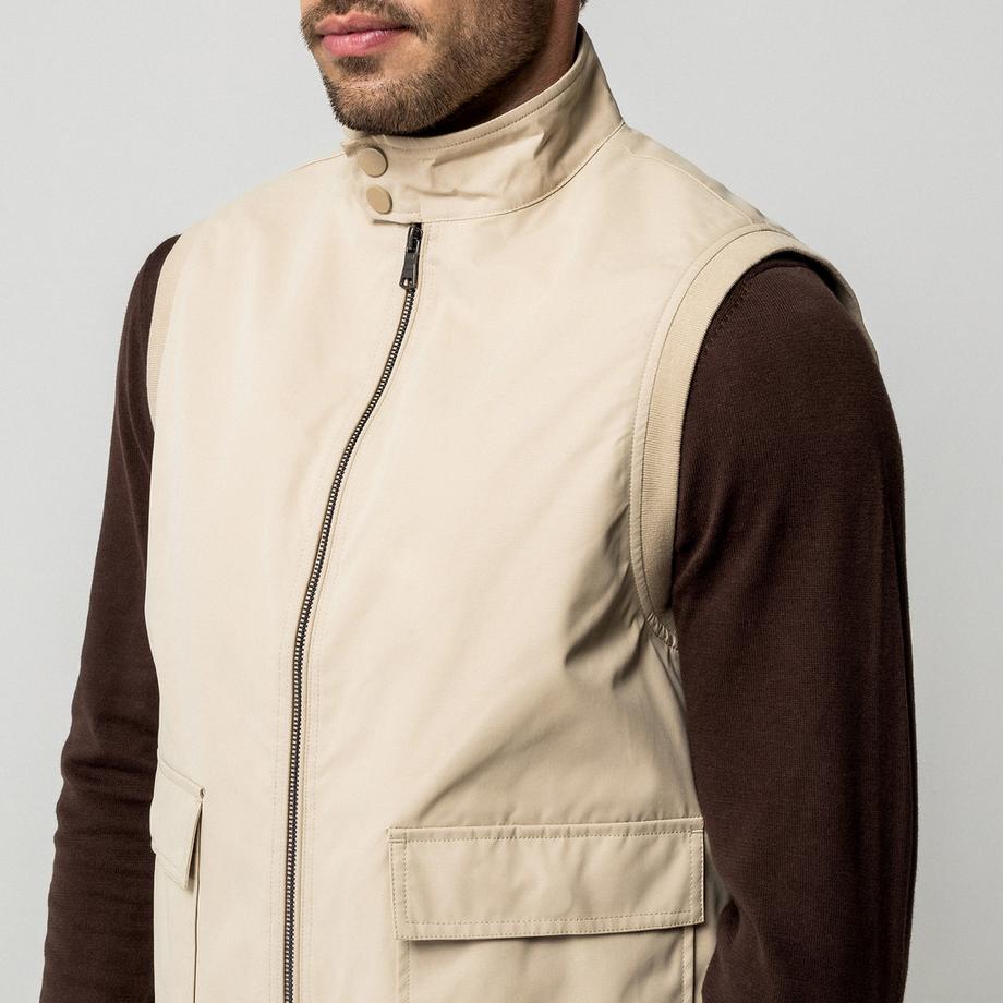 Manor Man Gilet sans manches à col montant  