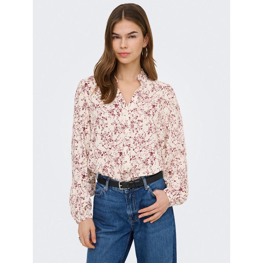 ONLY Chemisier imprimé floral manches longues  