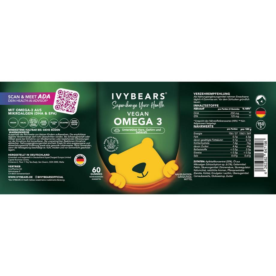 IVYBEARS  Vegan Omega 3 