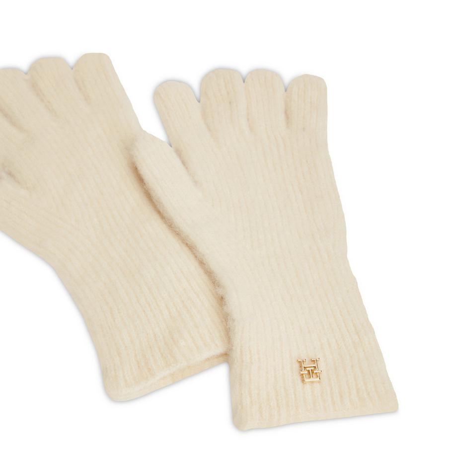 TOMMY HILFIGER Gants à doigts Chic Elevé en tricot côtelé  