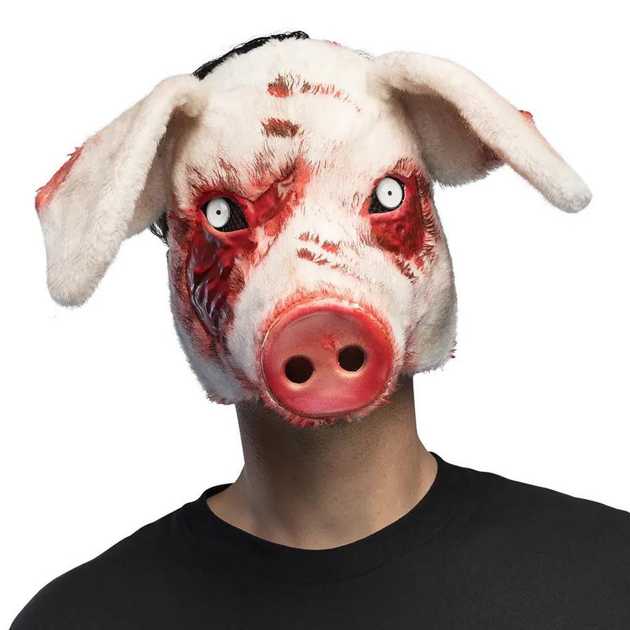 Masque en peluche Cochon ensanglanté