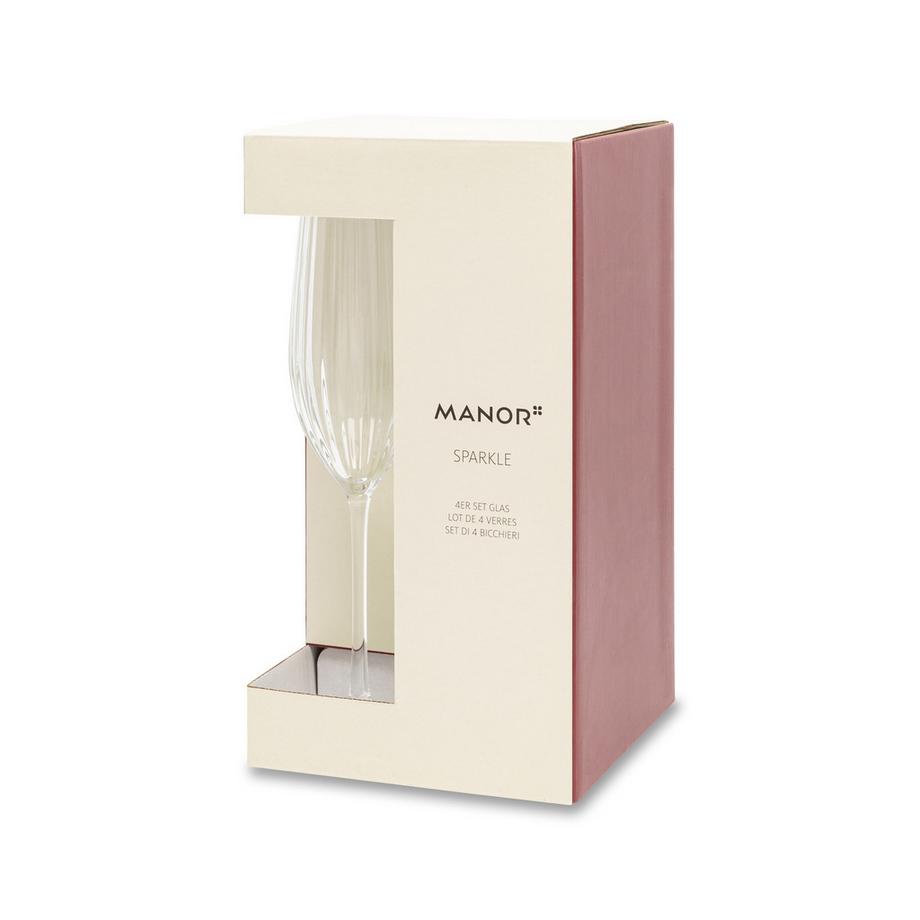Manor Home Champagnerglas, 4 Stück Sparkle 