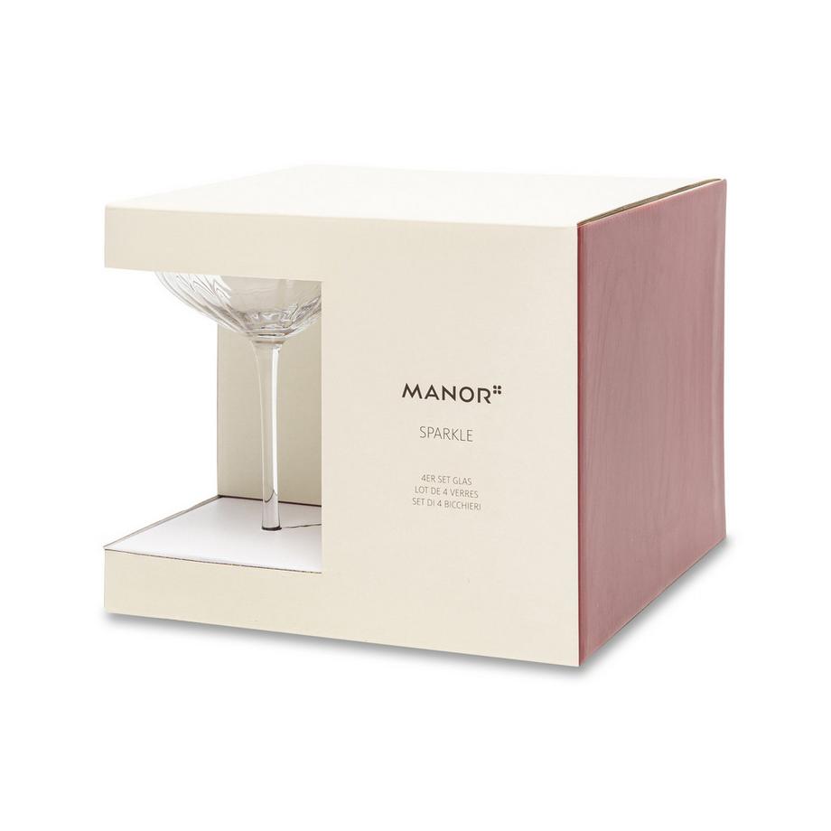 Manor Home Champagnerschalen,4 Stück Sparkle 