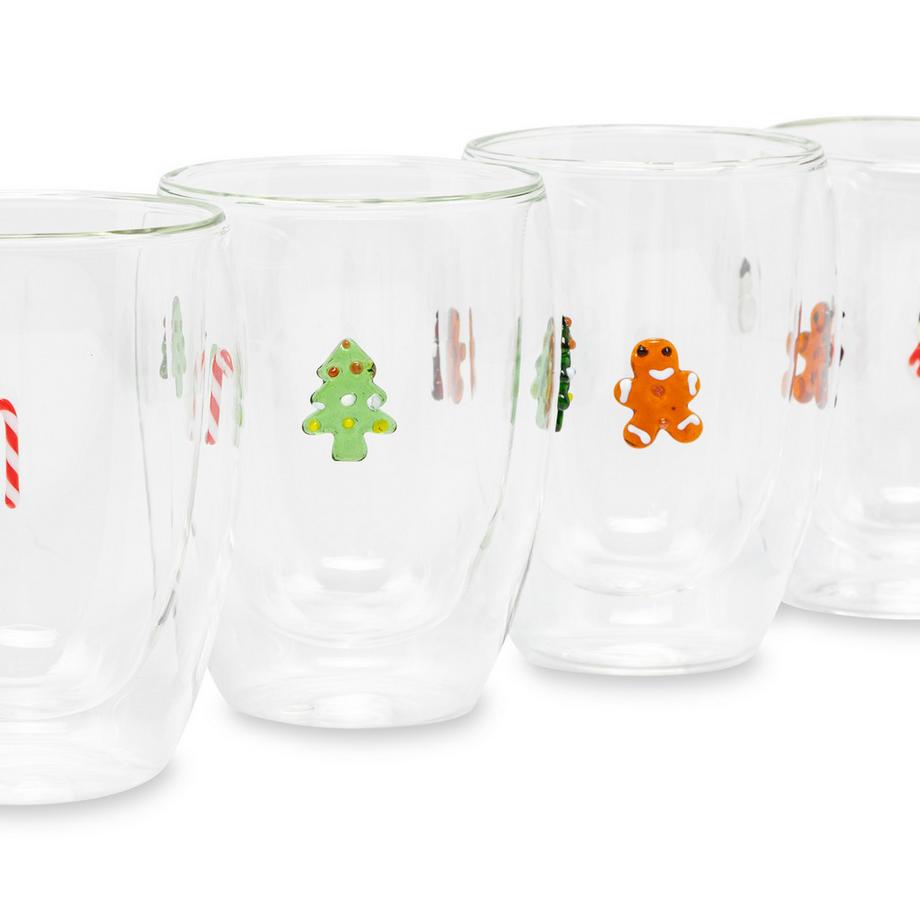 Manor Home Verre double parois, 4 pièces Sweets 