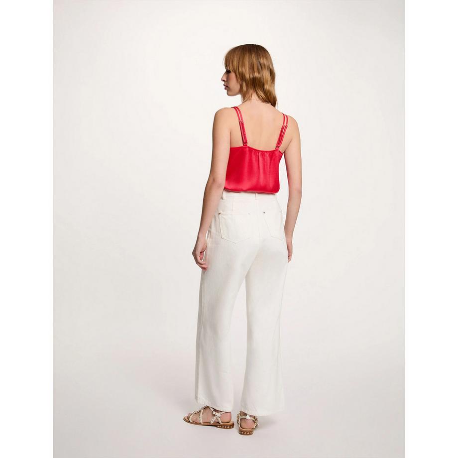 MORGAN Top Col V Bretelles Décoratives  