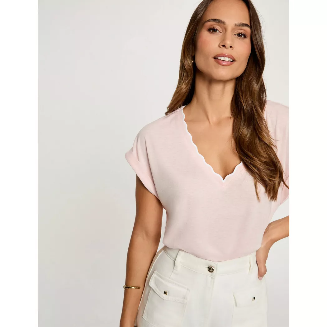 Morgan - T-Shirt, für Damen, Zweifarbig Größe S