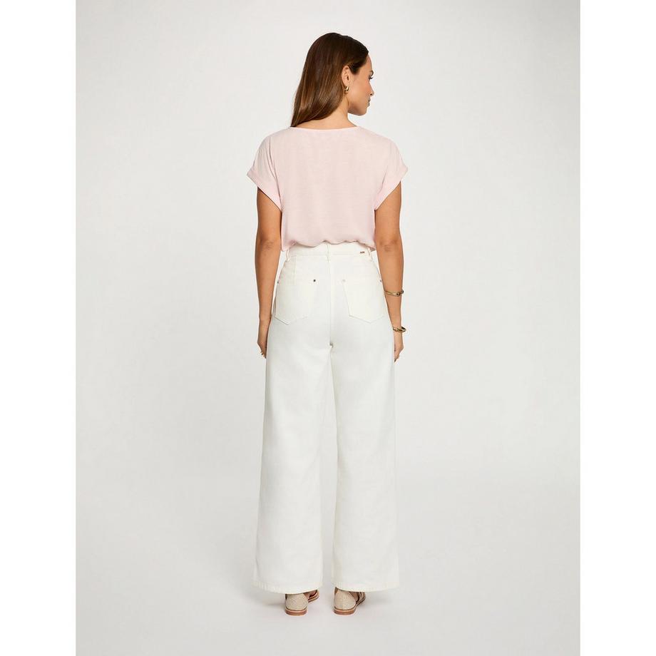 MORGAN T-Shirt Scollo a V smerlato  