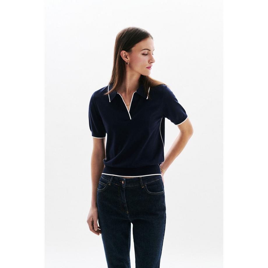 Caroll Kurzarm Polo Pullover  