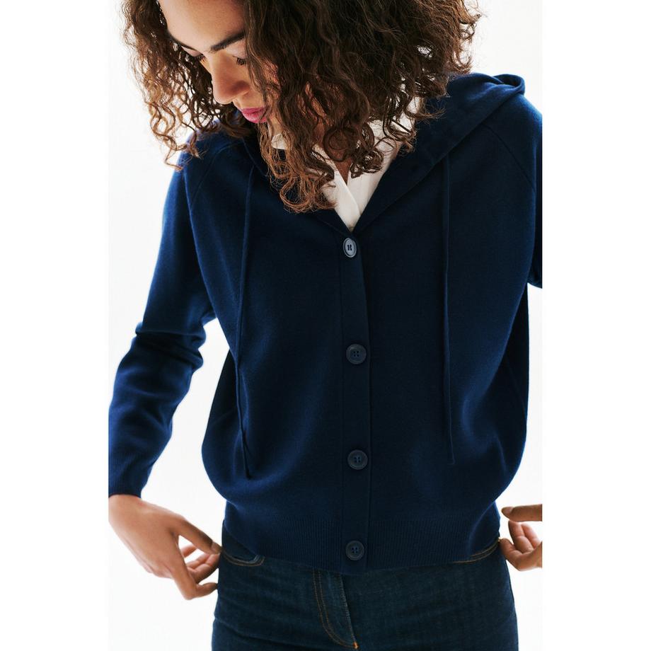 Caroll Cardigan à Capuche Coupe Droite  
