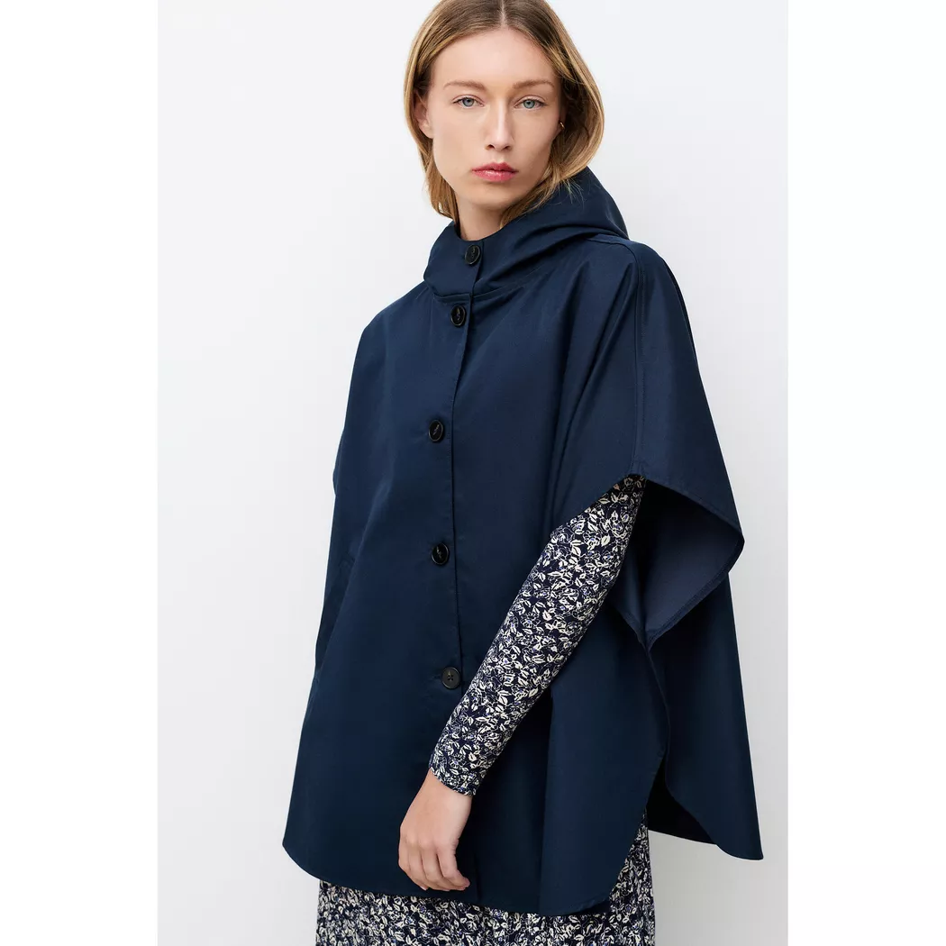Caroll - Poncho, für Damen, Blau One Size