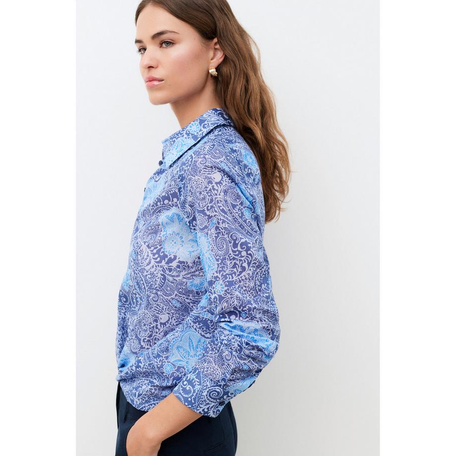 Caroll Chemise à manches longues Regular Fit avec motif floral  