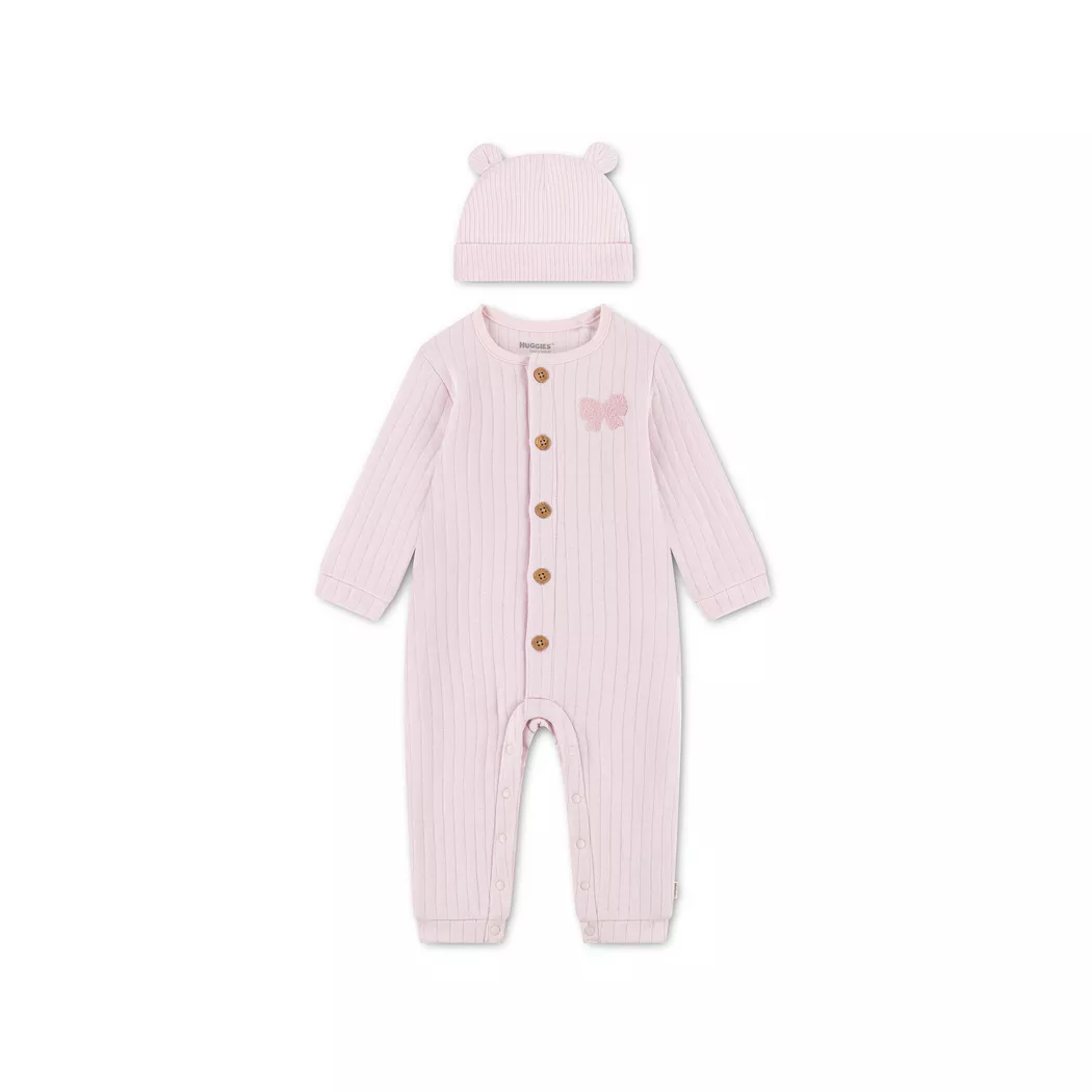 HUGGIES - Pyjama-Set, 9M, Rose