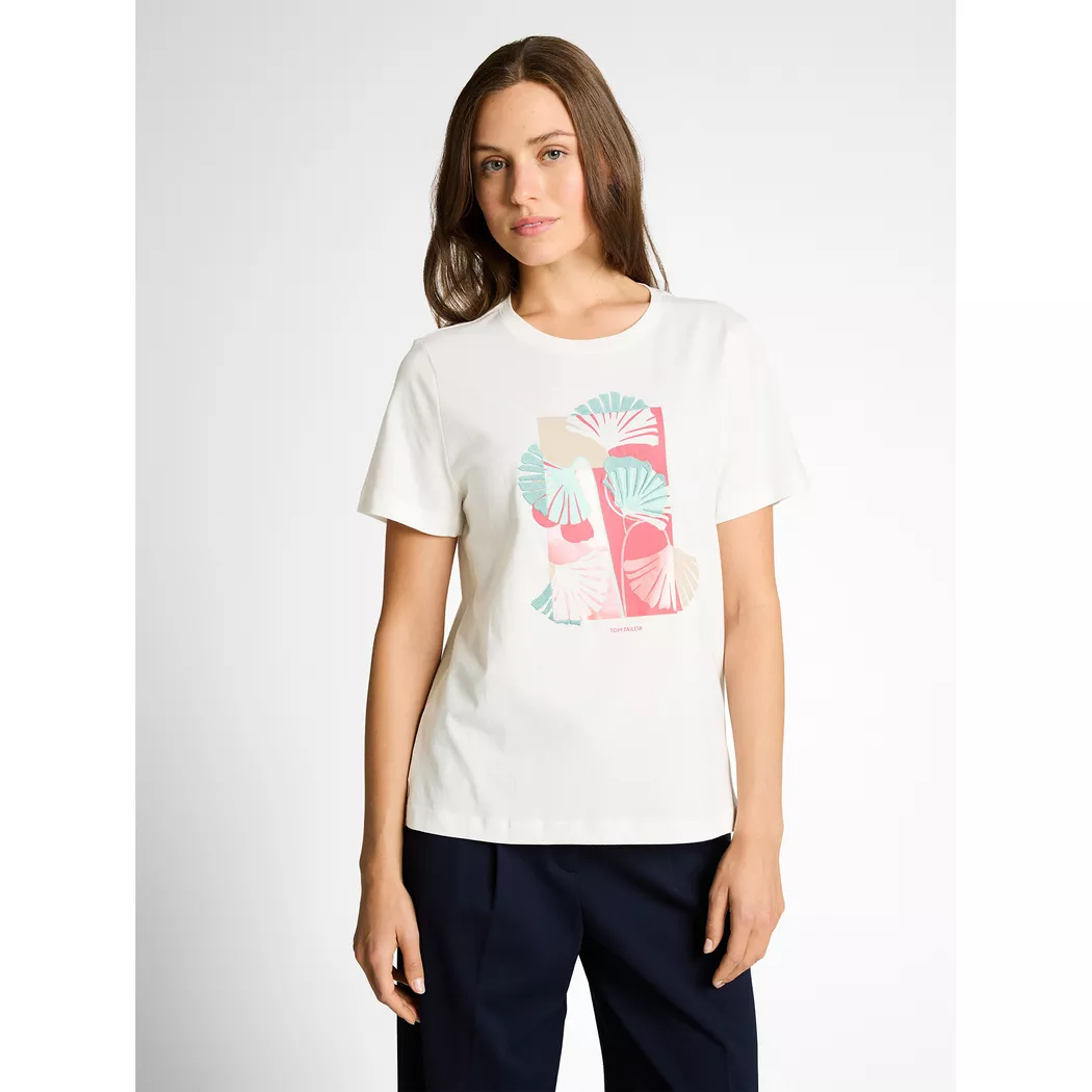 Tom Tailor - T-Shirt, für Damen, Weiss Größe M