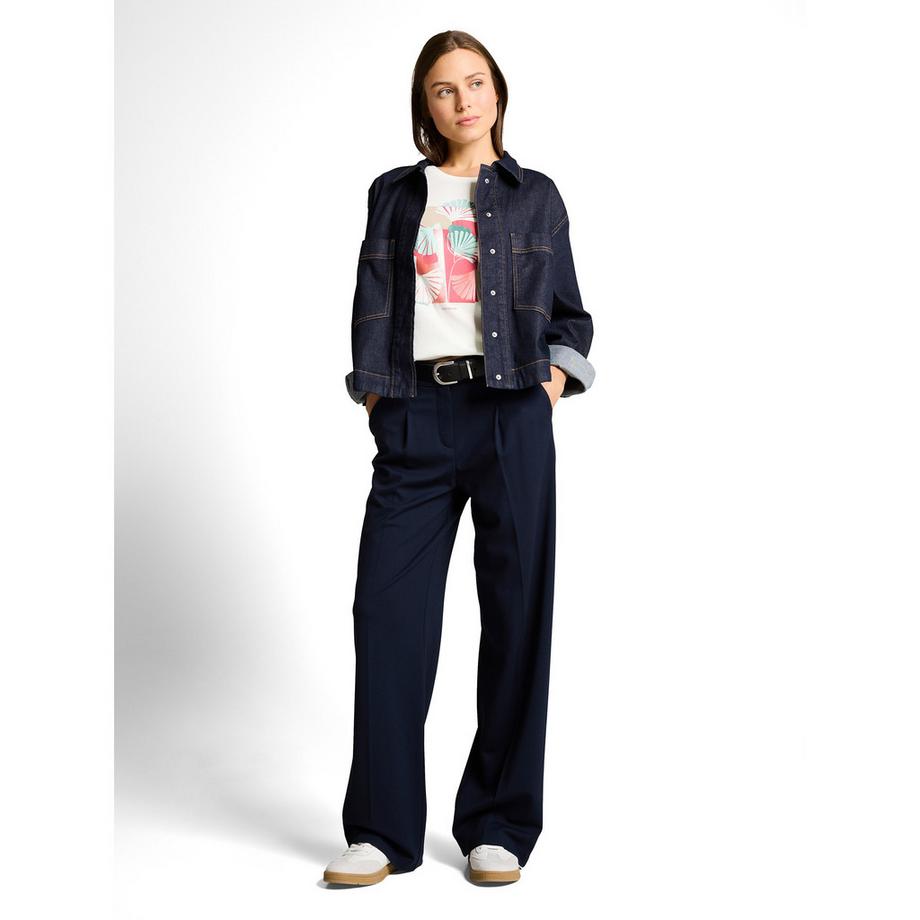 TOM TAILOR Kurzarm T-Shirt mit abstraktem Print  