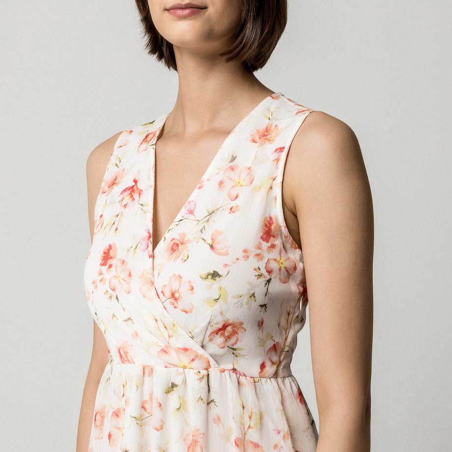 VILA Ärmelloses Kleid mit Blumenmuster  