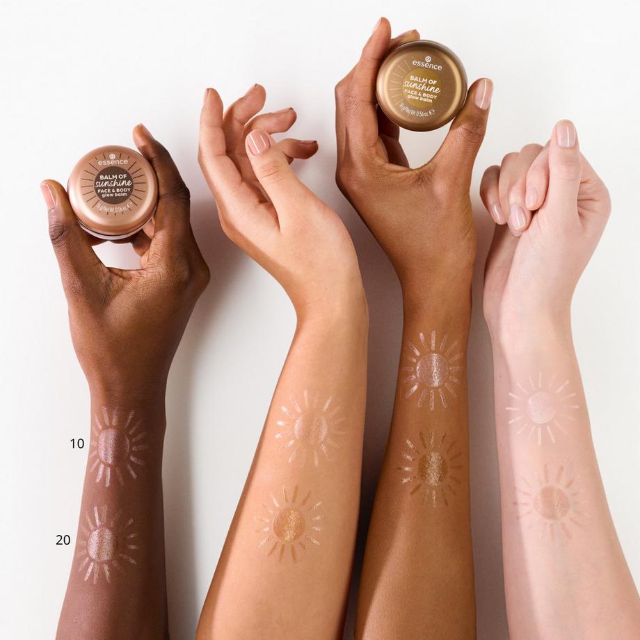 essence  BALM OF sunshine FACE & BODY glow balm baume visage et corps 
