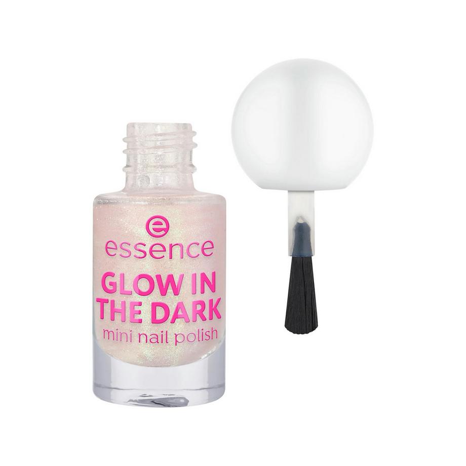 essence  GLOW IN THE DARK mini nail polish 