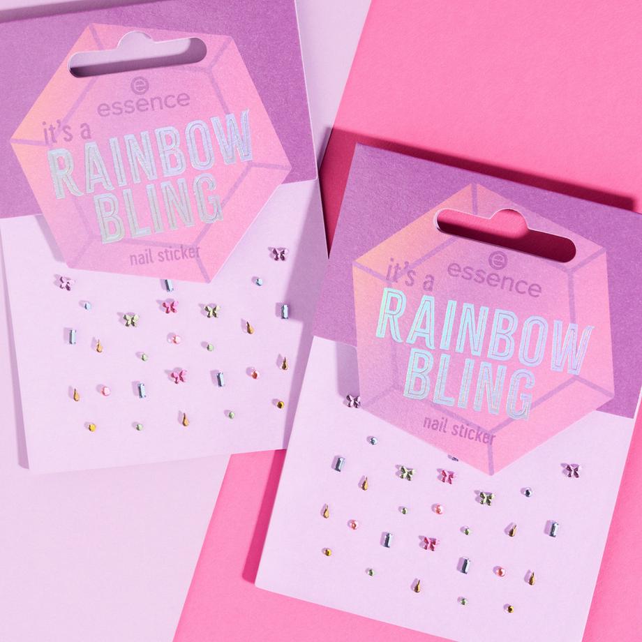 it’s a RAINBOW BLING nail sticker