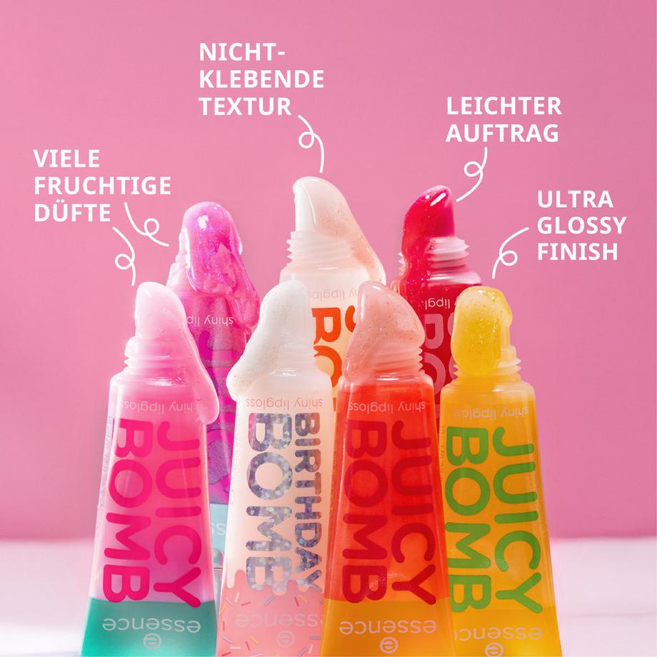 essence  JUICY BOMB lucidalabbra brillante 