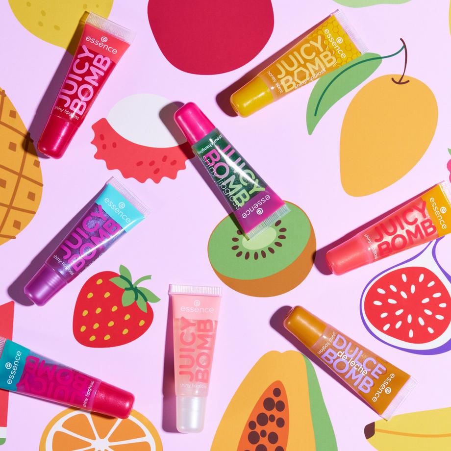 essence  JUICY BOMB lucidalabbra brillante 