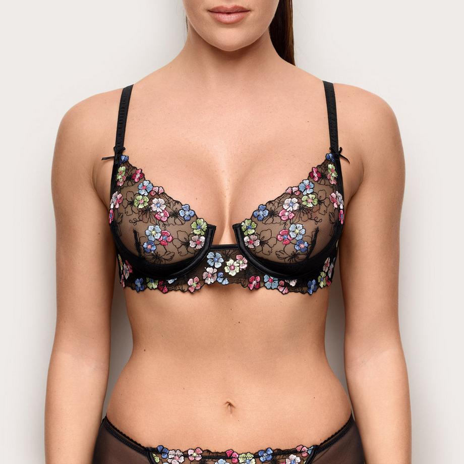 Reggiseno a balconette, spalline fisse