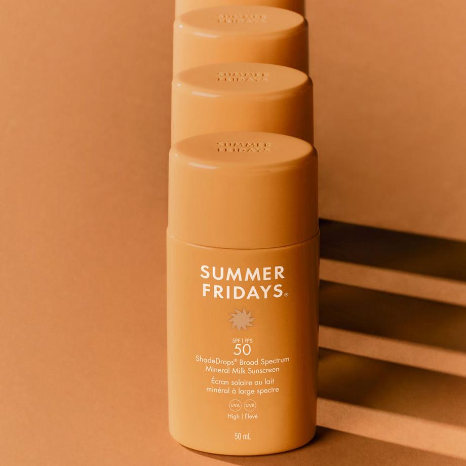 SUMMER FRIDAYS  ShadeDrops Broad Spectrum - Mineralische Sonnenmilch mit LSF 50 