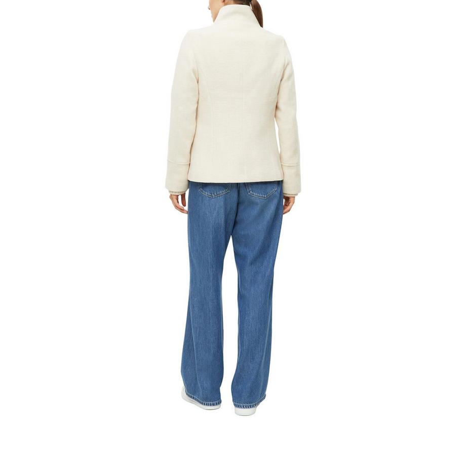 S. Oliver Red Label Veste crème à col montant et fermeture à boutons  