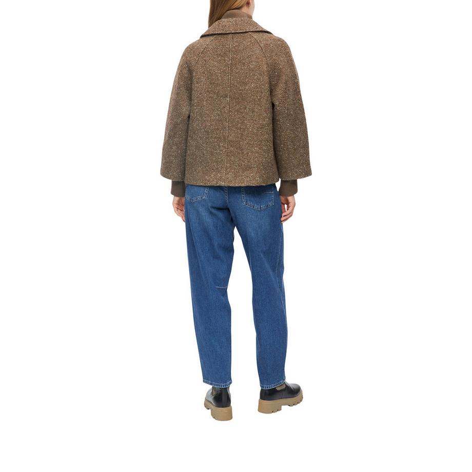 S. Oliver Red Label Veste en mélange de laine texturé à col cranté  