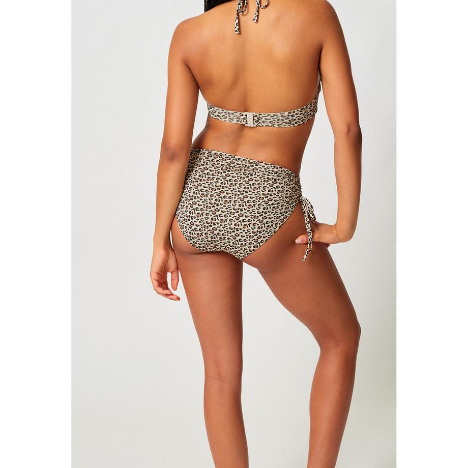 Skiny Slip bikini vita alta stampa leopardata  
