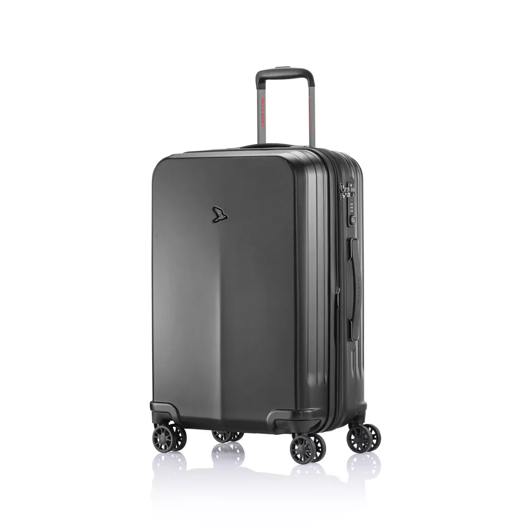 Pack Easy 66cm Hardside Spinner Suitcase Black