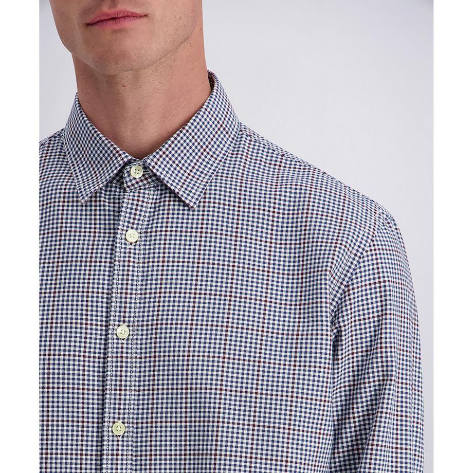pierre cardin Chemise à Manches Longues à Carreaux Gingham  