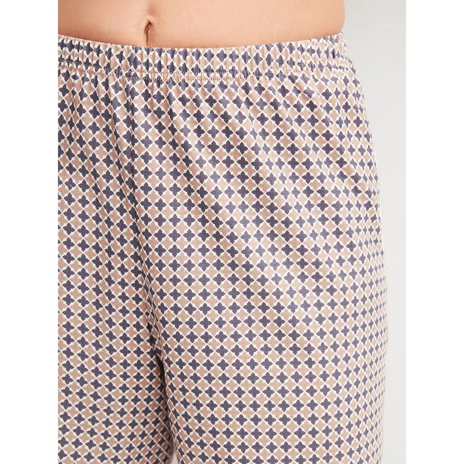 CALIDA GRAPHIC NIGHTS Haut à Manches Courtes Short Imprimé Ensemble Pyjama  