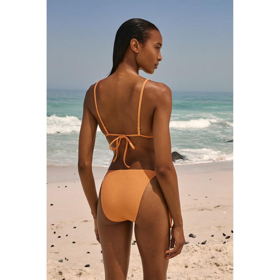 Etam Geripptes Bikini Unterteil mit seitlicher Bindung  