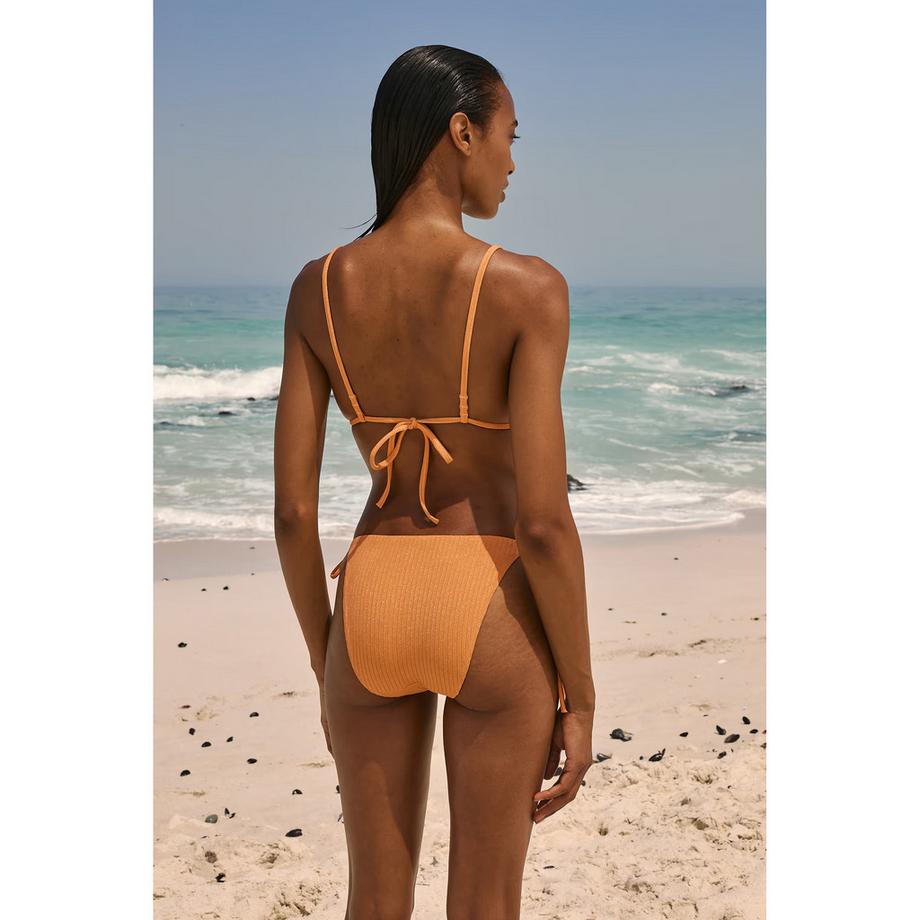 Etam Top bikini a triangolo a costine  