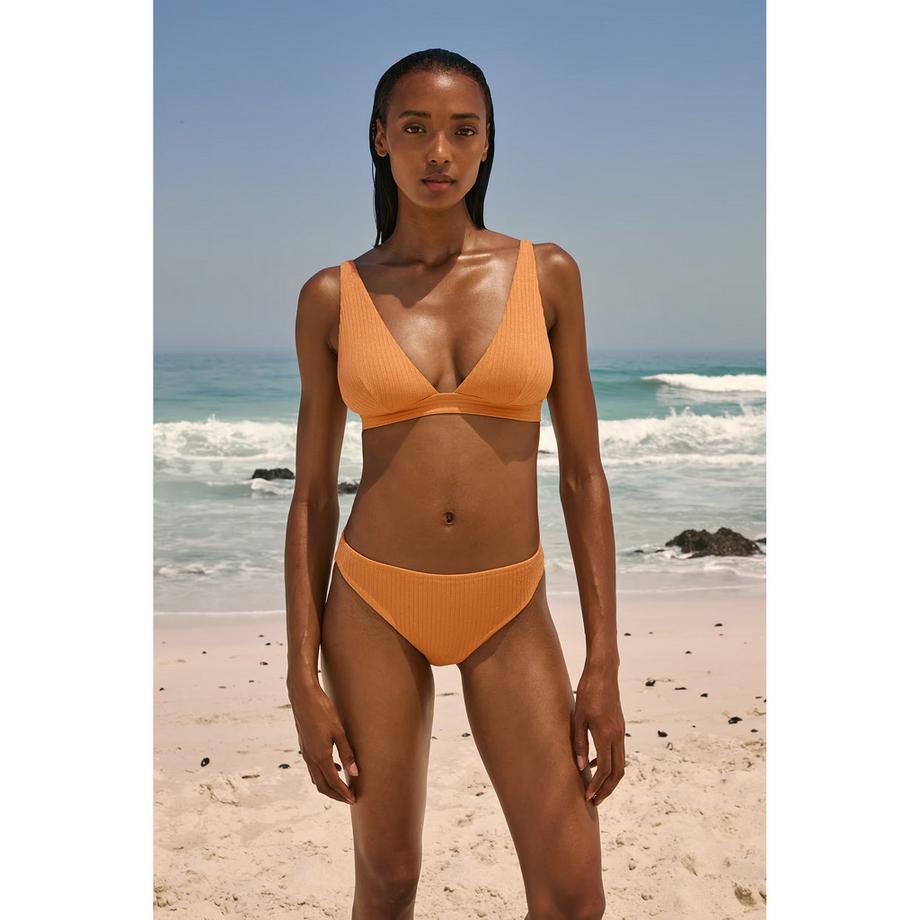 Etam Haut de bikini triangle côtelé  