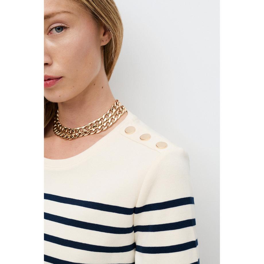 Caroll T-shirt Col Bateau Manches Courtes  