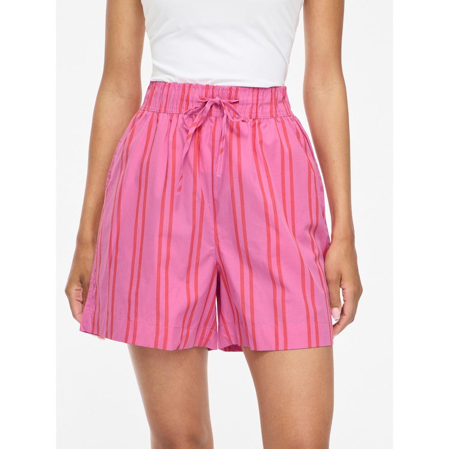 VILA Gestreifte Shorts mit Kordelzug  
