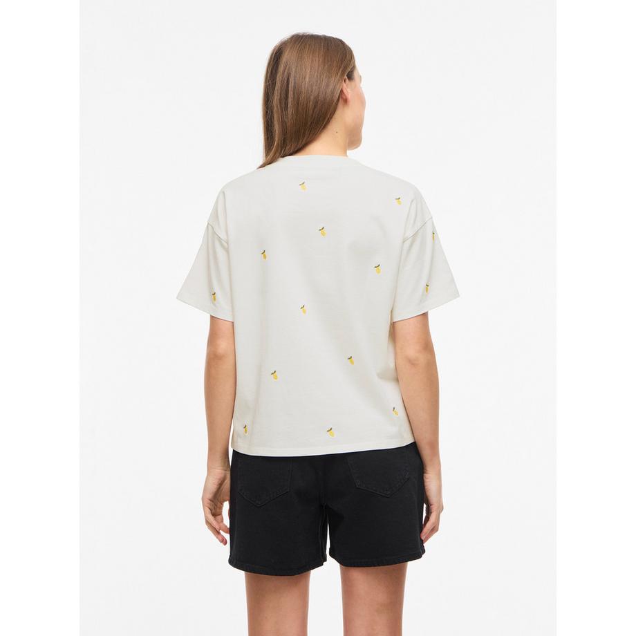 VILA T-Shirt Stampa Limone  