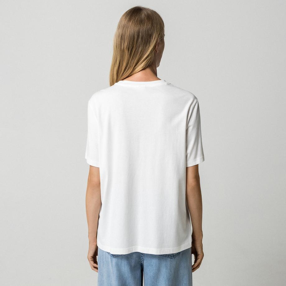 VILA T-shirt con stampa conchiglie St Tropez  