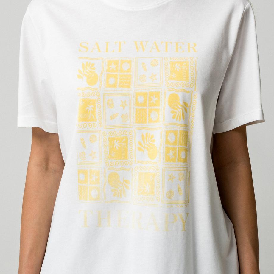 VILA T-shirt con stampa conchiglie St Tropez  