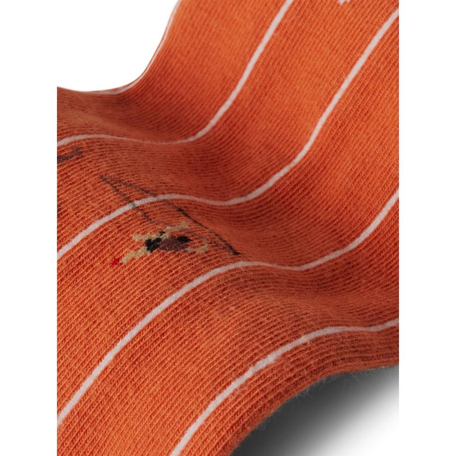 von Jungfeld Signature Icons I Track Burnt Orange Chaussettes Hauteur Mollet  