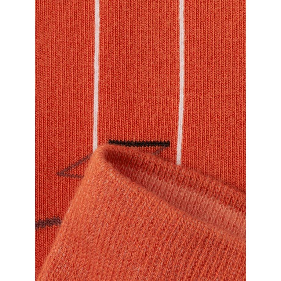 von Jungfeld Signature Icons I Track Burnt Orange Chaussettes Hauteur Mollet  