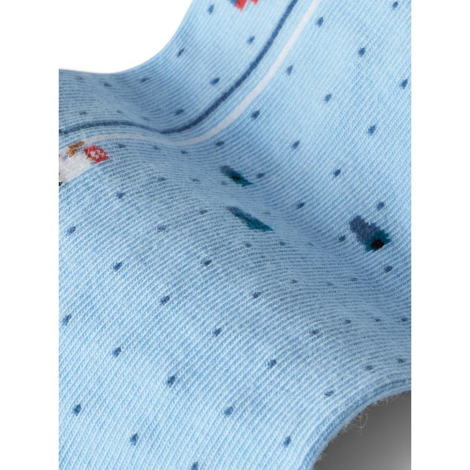 von Jungfeld Signature Icons I Boulder Powder Blue Chaussettes Hauteur Mollet  