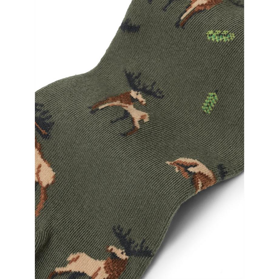 von Jungfeld Chaussettes hauteur mollet Moose Uniform Green  