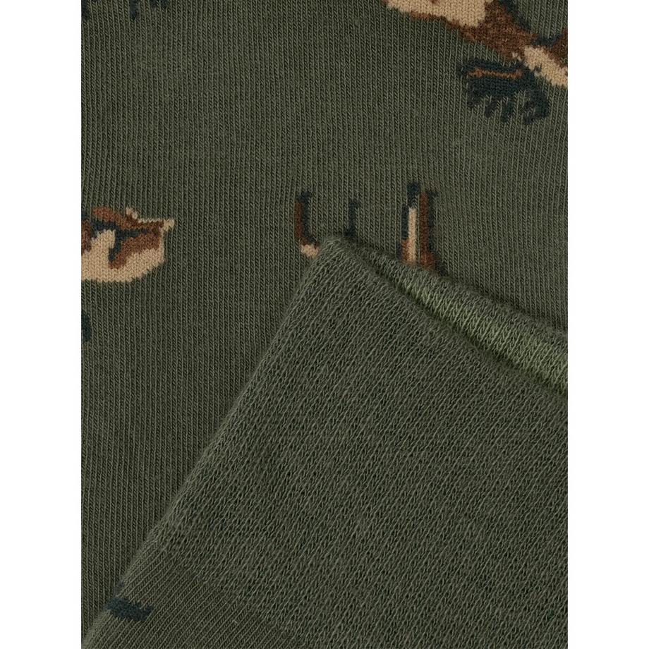 von Jungfeld Chaussettes hauteur mollet Moose Uniform Green  